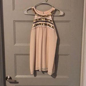 embellished halter top